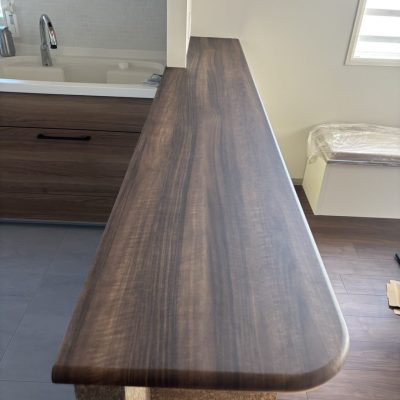 キッチンカウンターのシート工事アフター画像